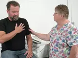 man experiences chest pains